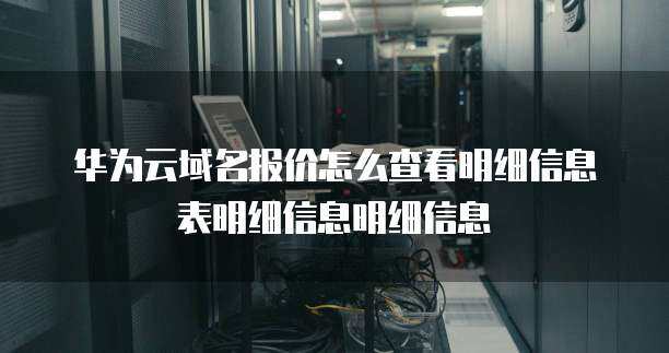 如何查看互聯(lián)網(wǎng)信息服務(wù)中的儲(chǔ)存報(bào)價(jià)與明細(xì)信息